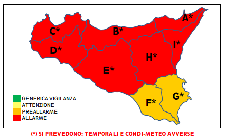 allarme meteo 15 ottobre sicilia